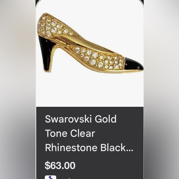 Retired Swarovski Pendant High Heel Shoe - Picture 3 of 4